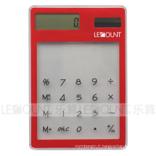 Calculatrice transparente à énergie solaire 8 chiffres (LC504A-1)